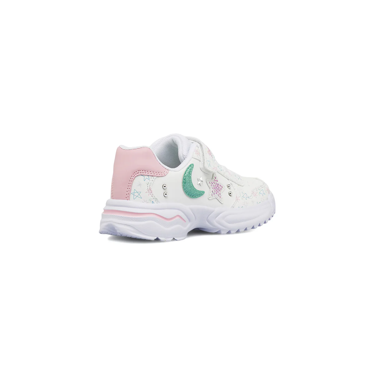 Sneakers Bianche da Bambina con stelle colorate glitter Primigi - Image 3