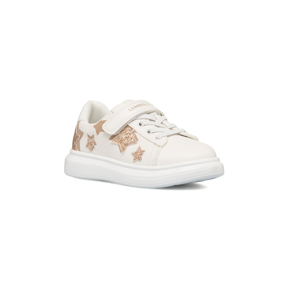 Sneakers bianche da bambina con stelline glitterate Lumberjack Chloe - Image 2