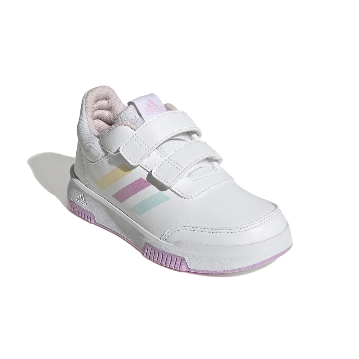 Sneakers bianche da bambina con strisce multicolore adidas Tensaur Sport 2.0 Cf K - Image 5