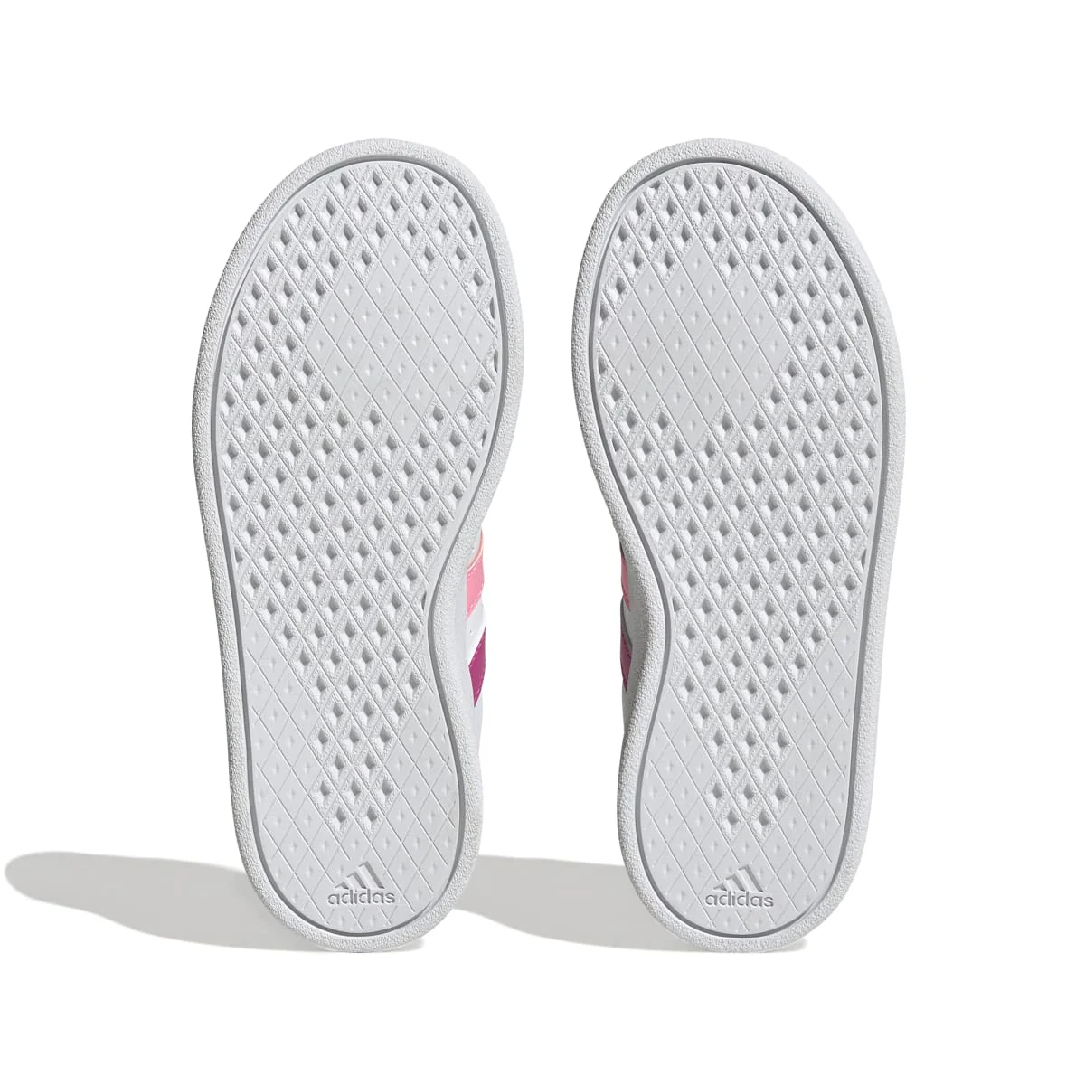 Sneakers bianche da bambina con strisce rosa e fucsia adidas Breaknet 2.0 EL K - Image 5