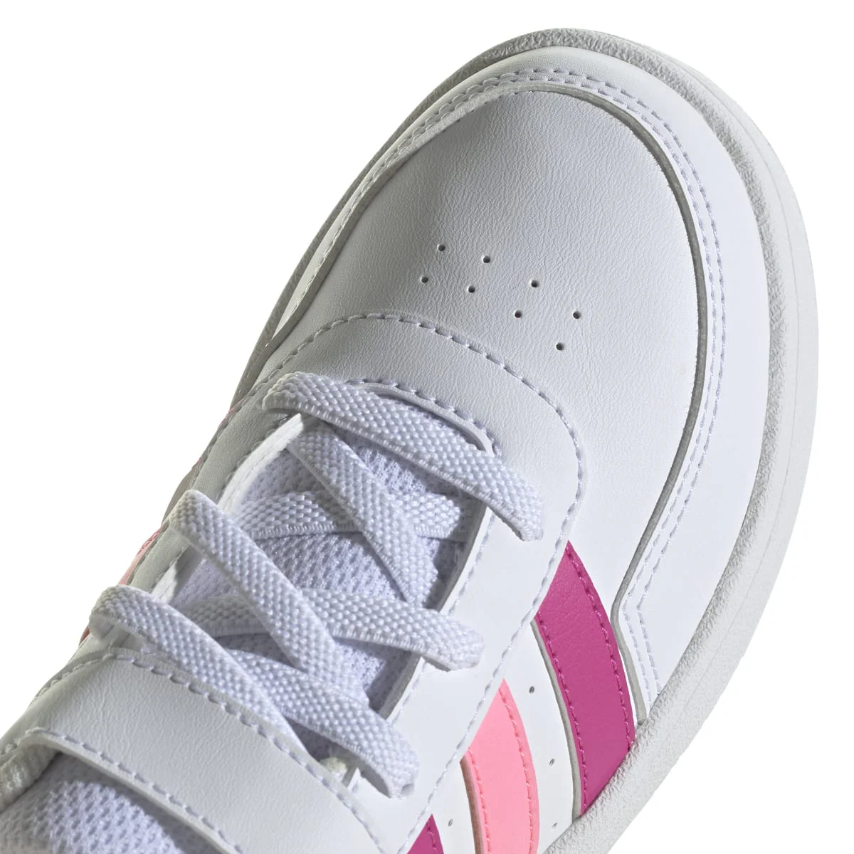 Sneakers bianche da bambina con strisce rosa e fucsia adidas Breaknet 2.0 EL K - Image 8