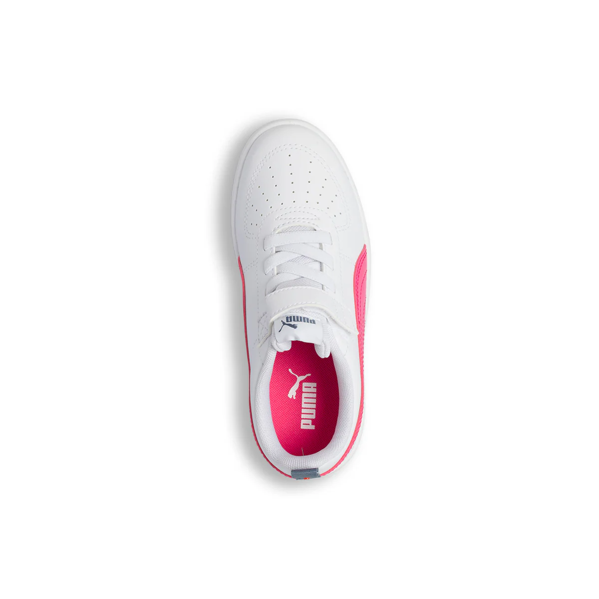 Sneakers bianche da bambina con striscia a contrasto Puma Rickie AC PS - Image 8