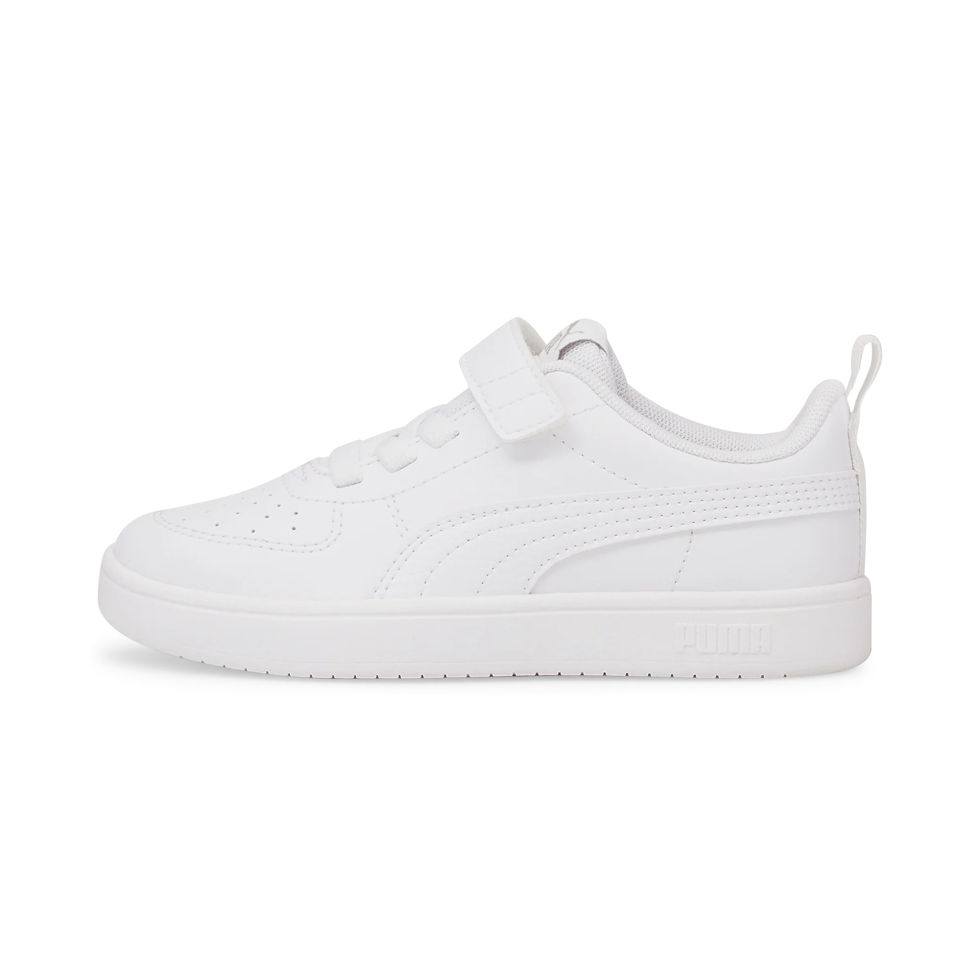 Sneakers bianche da bambina con velcro e lacci Puma Rickie AC+ PS - Image 3