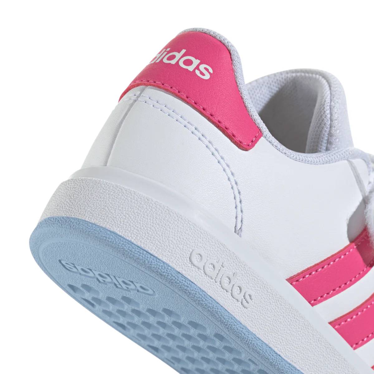 Sneakers bianche da Bambina e Ragazza con dettagli Rosa GRAND COURT 2.0 adidas - Image 4