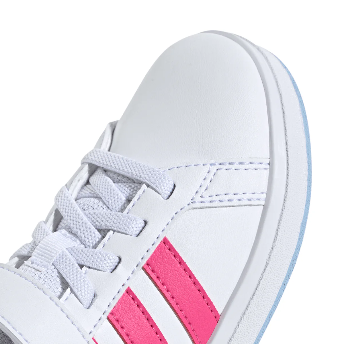 Sneakers bianche da Bambina e Ragazza con dettagli Rosa GRAND COURT 2.0 adidas - Image 5