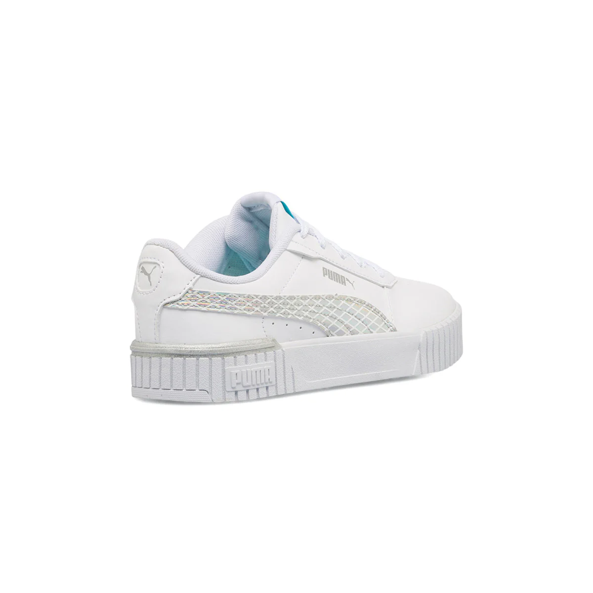 Sneakers bianche da bambina Puma Carina 2.0 Mermaid Ps - Image 3