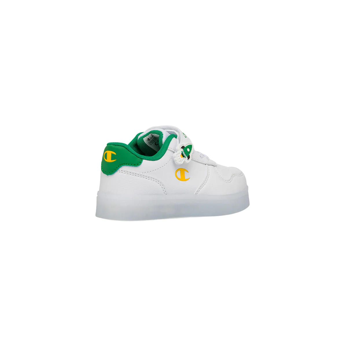 Sneakers bianche da Bambino Champion TD Low Cut con dettaglio verde - Image 3