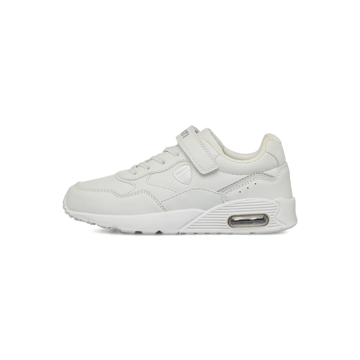 Sneakers bianche da bambino con ammortizzazione ad aria Ducati