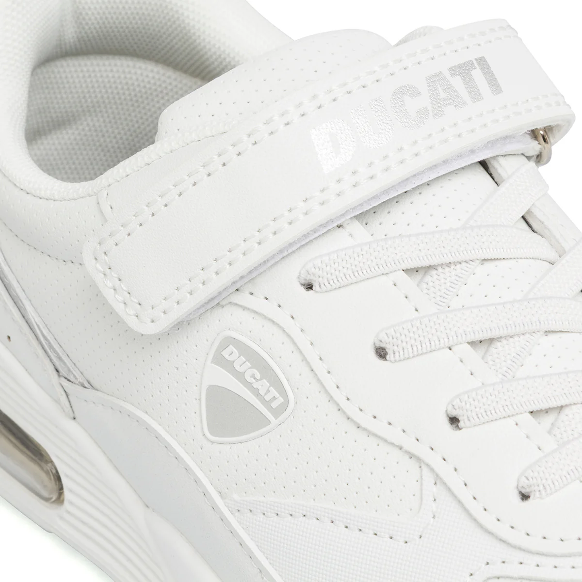 Sneakers bianche da bambino con ammortizzazione ad aria Ducati - Image 5