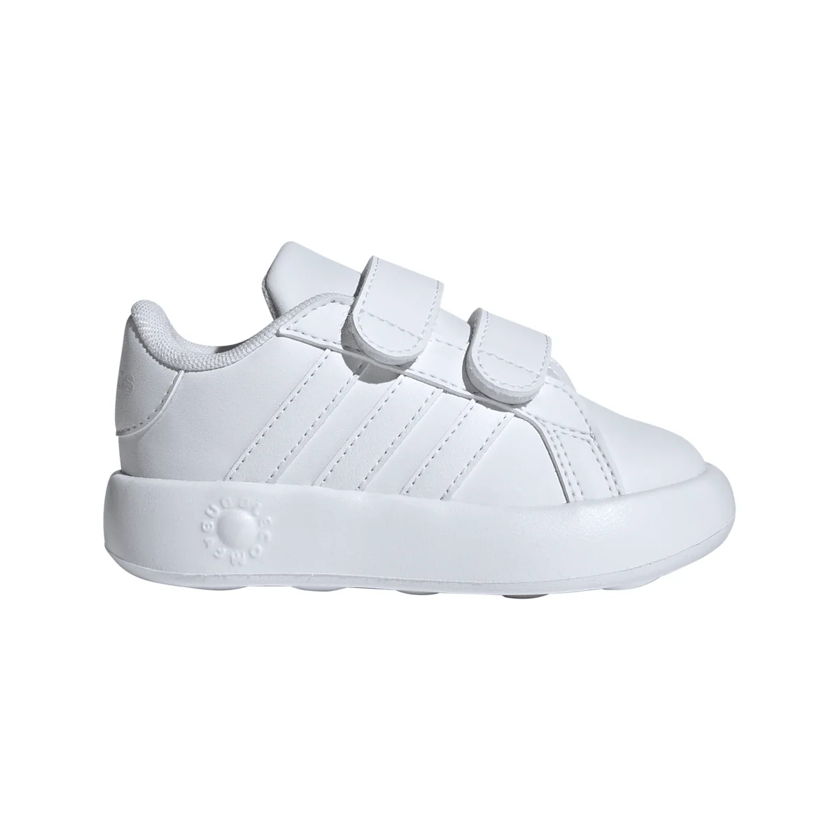 Sneakers bianche da Bambino e Bambina con chiusura a strappo adidas Grand Court 2.0