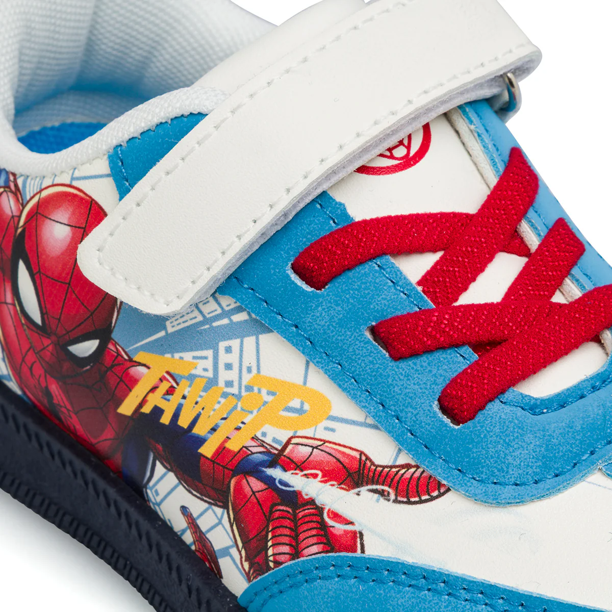 Sneakers bianche da Bambino con chiusura a strappo Spiderman - Image 4