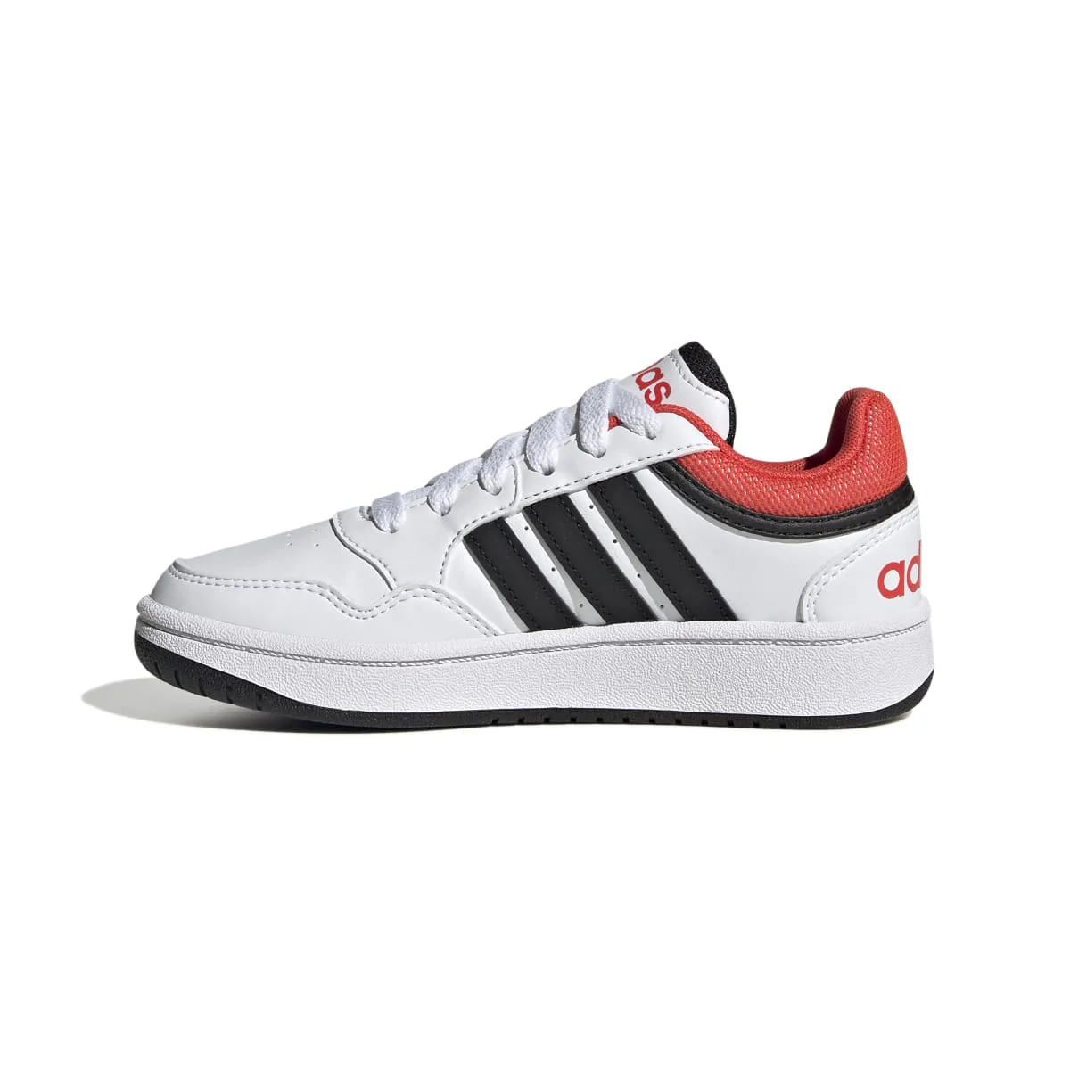 Sneakers bianche da bambino con design 3-stripes adidas Hoops 3.0 K - Image 5