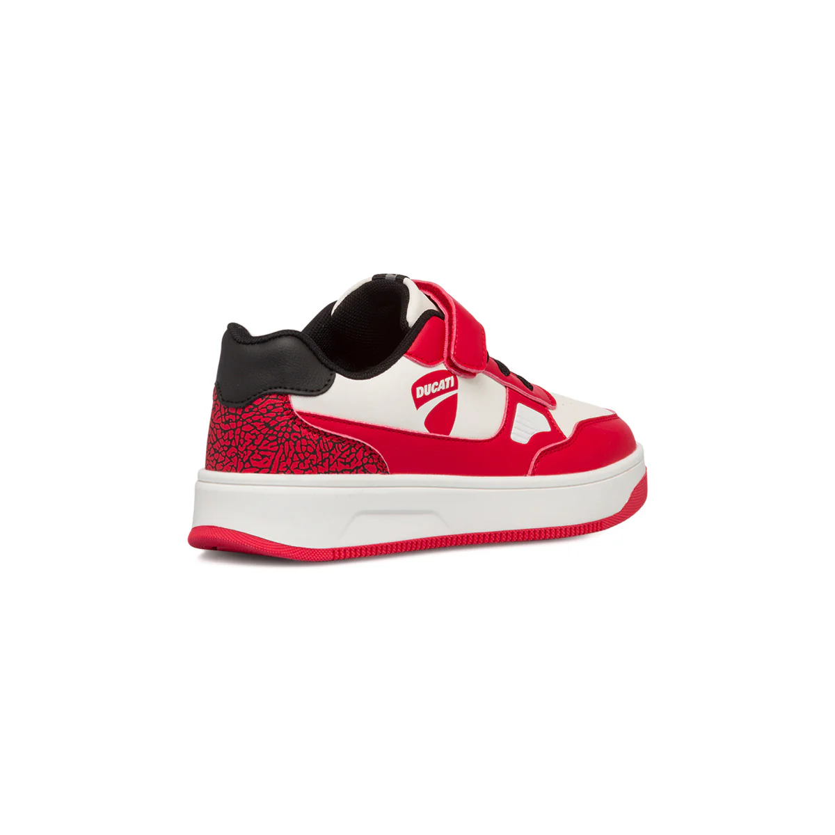 Sneakers bianche da bambino con dettagli rossi Ducati Valencia 5 Ps - Image 3
