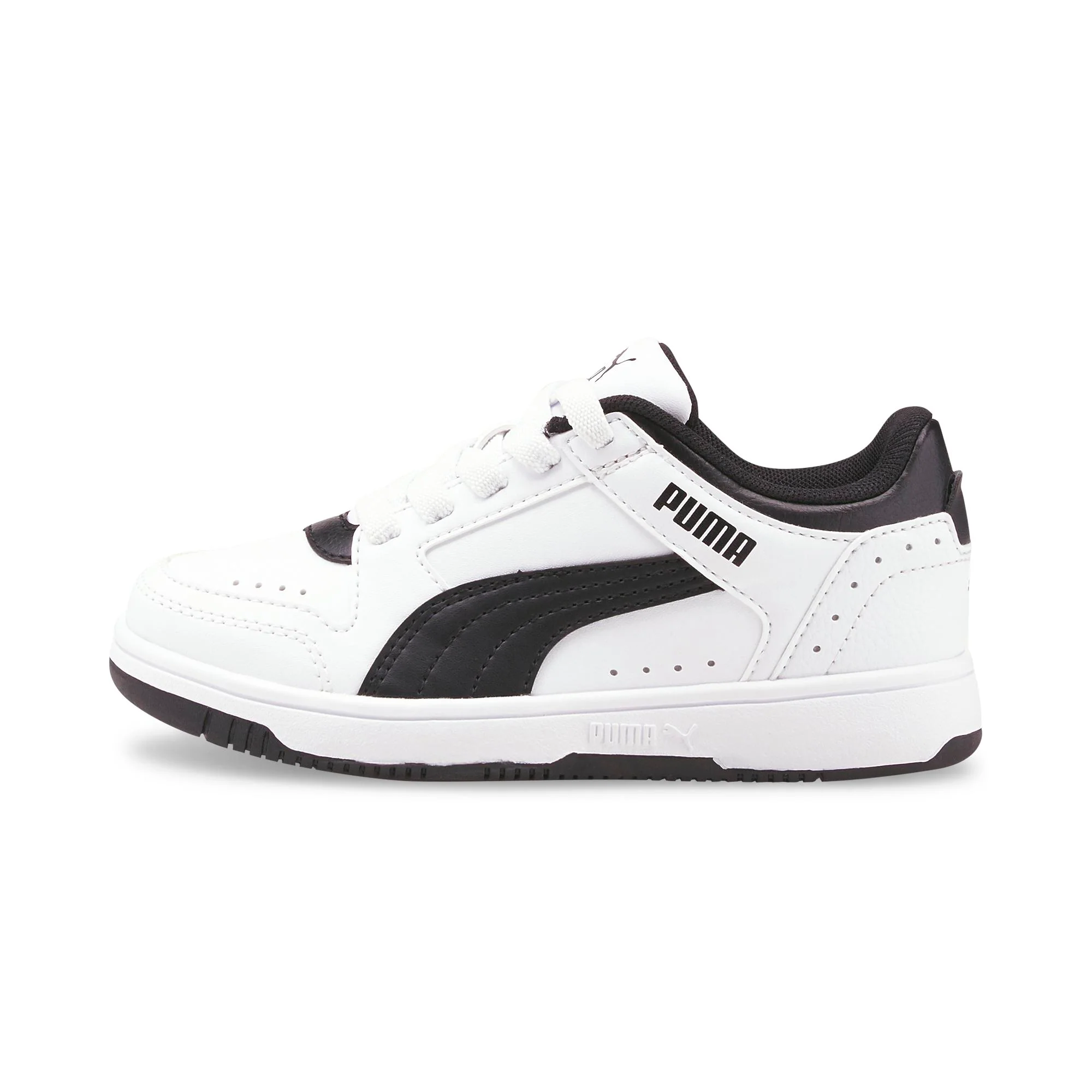 Sneakers bianche da bambino con dettagli traforati Puma Rebound JOY Low AC PS