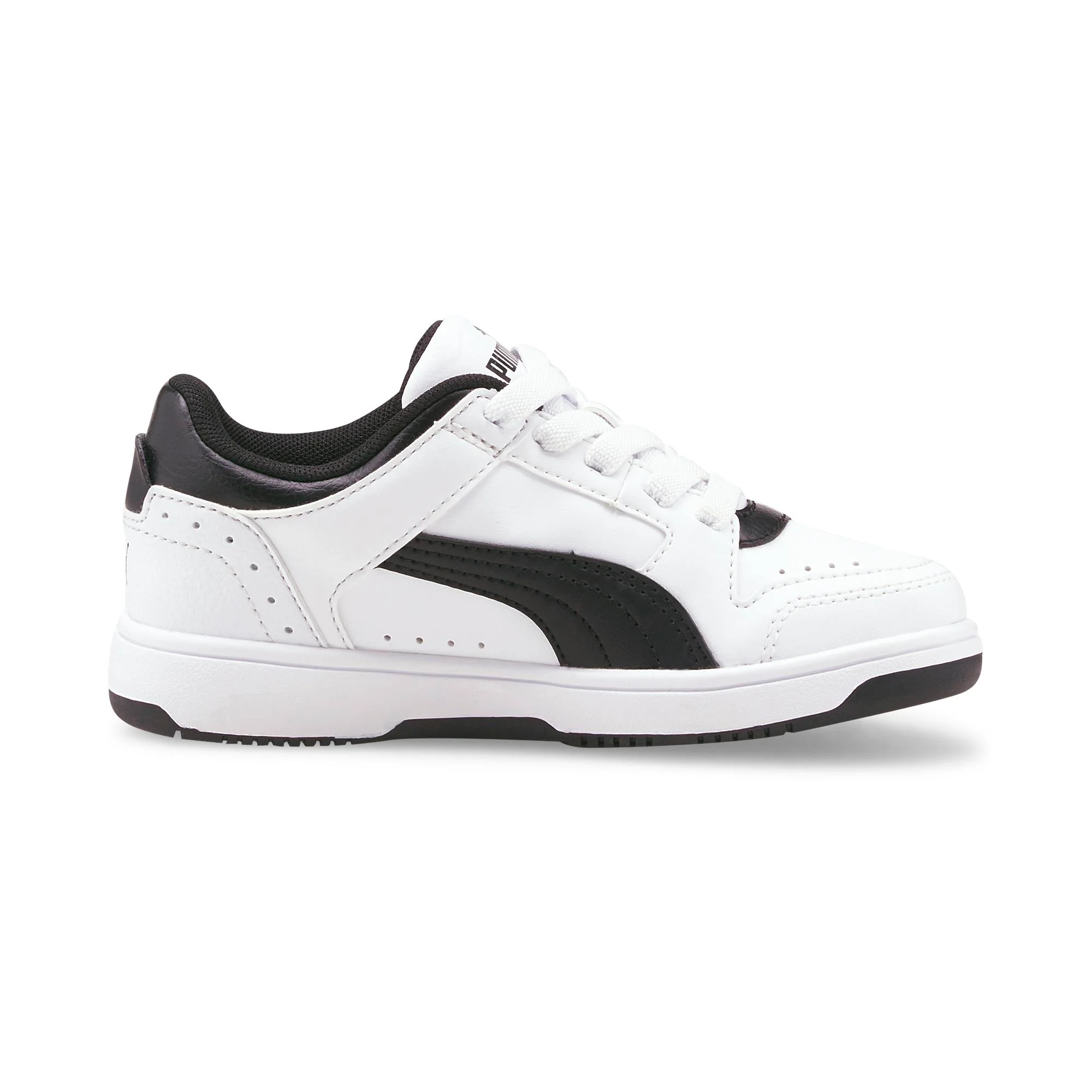 Sneakers bianche da bambino con dettagli traforati Puma Rebound JOY Low AC PS - Image 5
