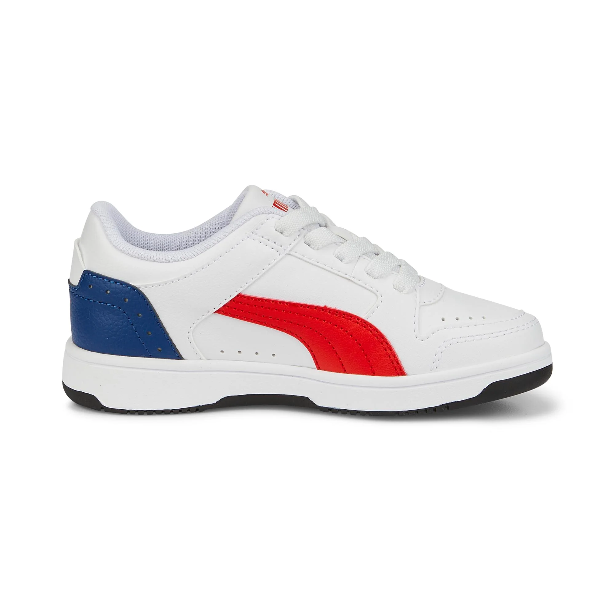 Sneakers bianche da bambino con dettagli traforati Puma Rebound JOY Low AC PS - Image 5