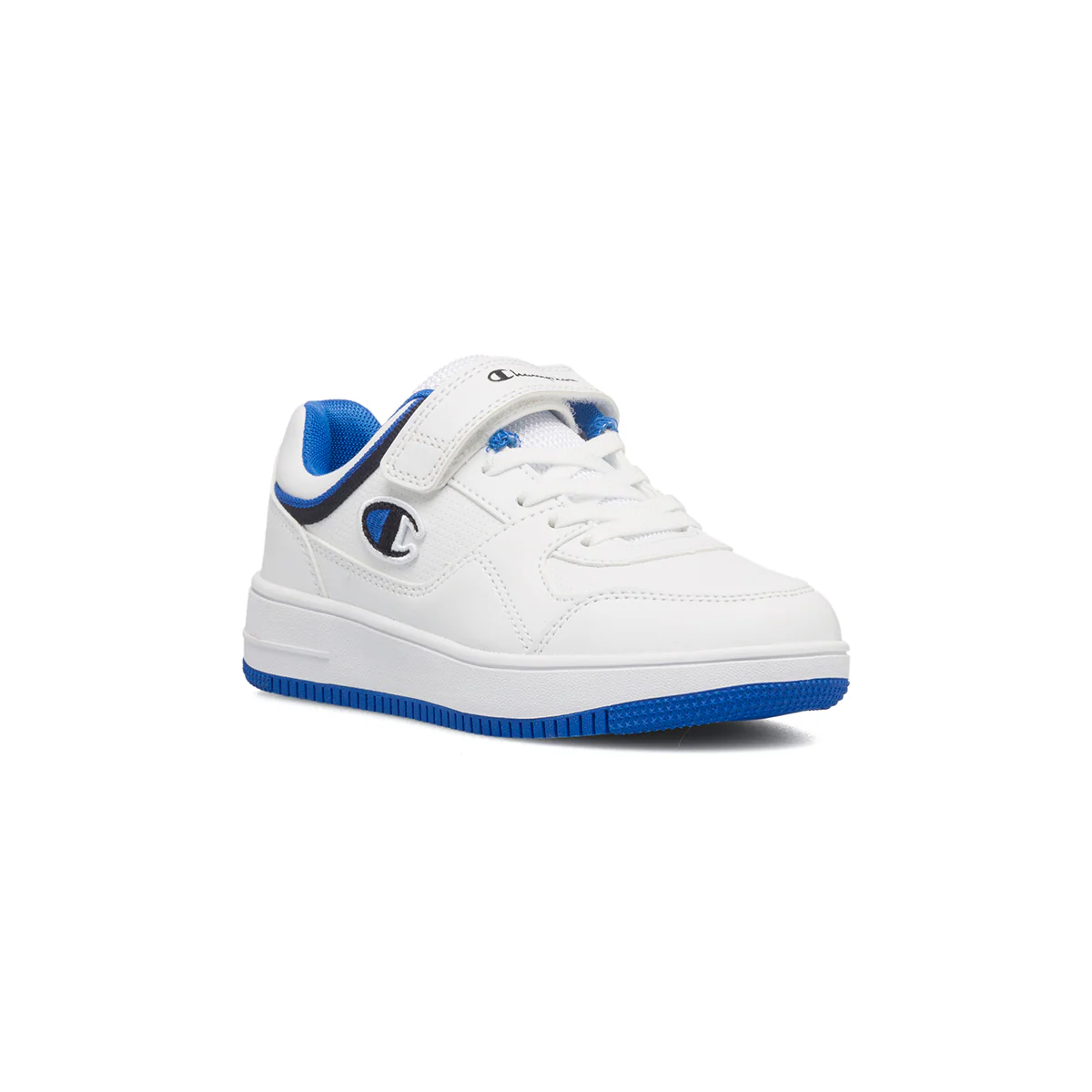 Sneakers bianche da bambino con logo laterale Champion Rebound Low B PS - Image 2