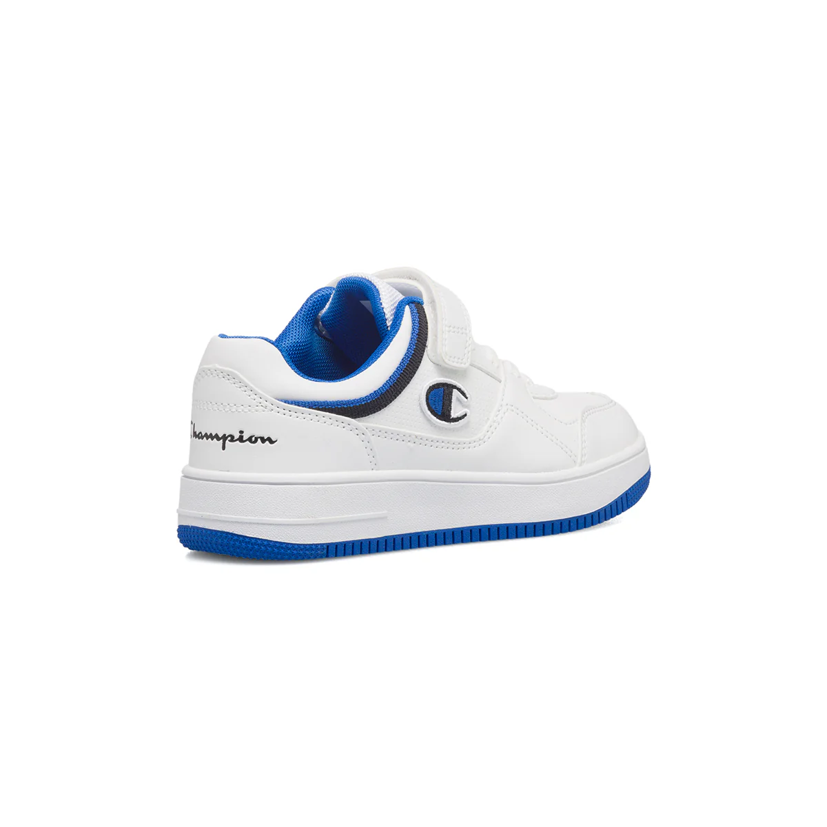 Sneakers bianche da bambino con logo laterale Champion Rebound Low B PS - Image 3