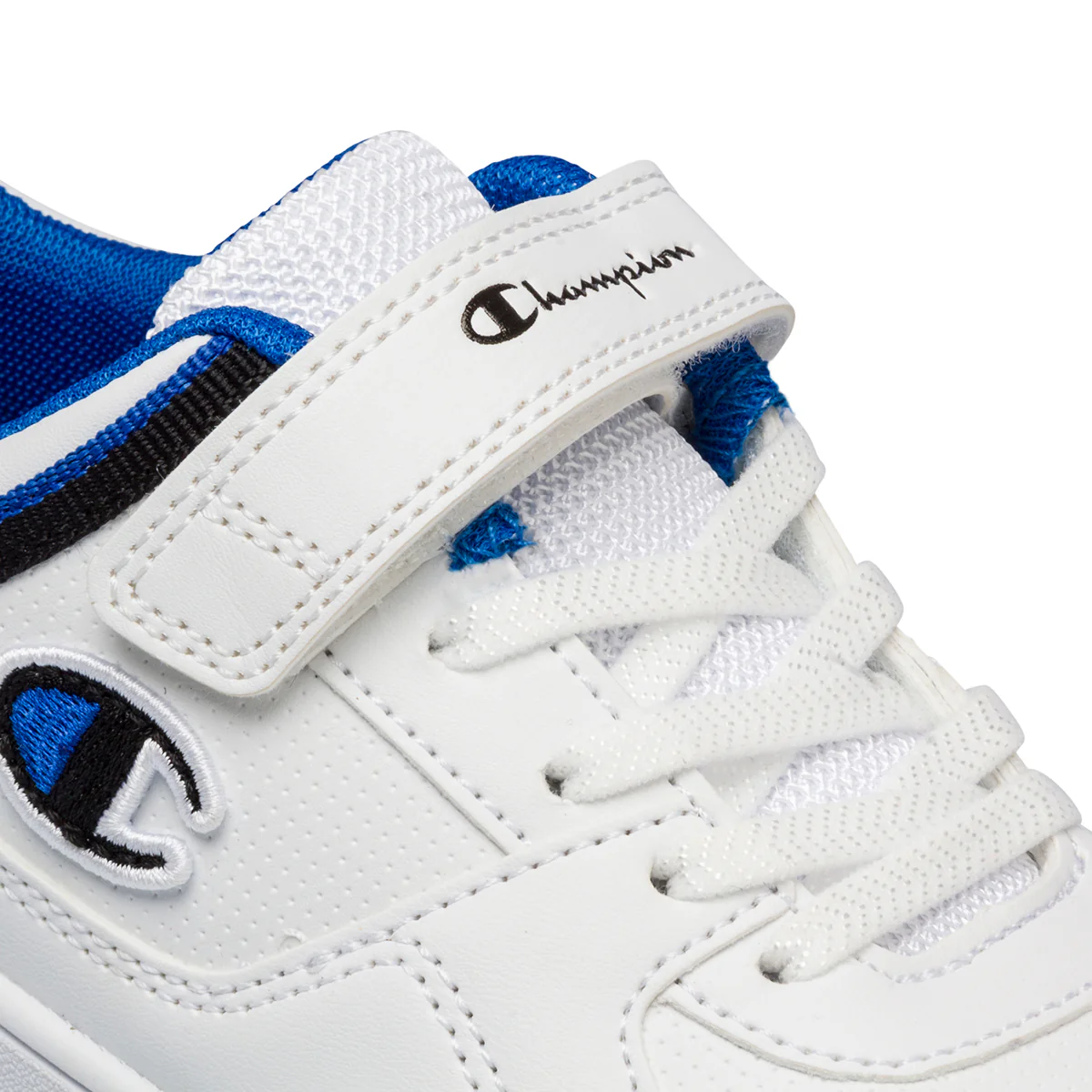 Sneakers bianche da bambino con logo laterale Champion Rebound Low B PS - Image 6
