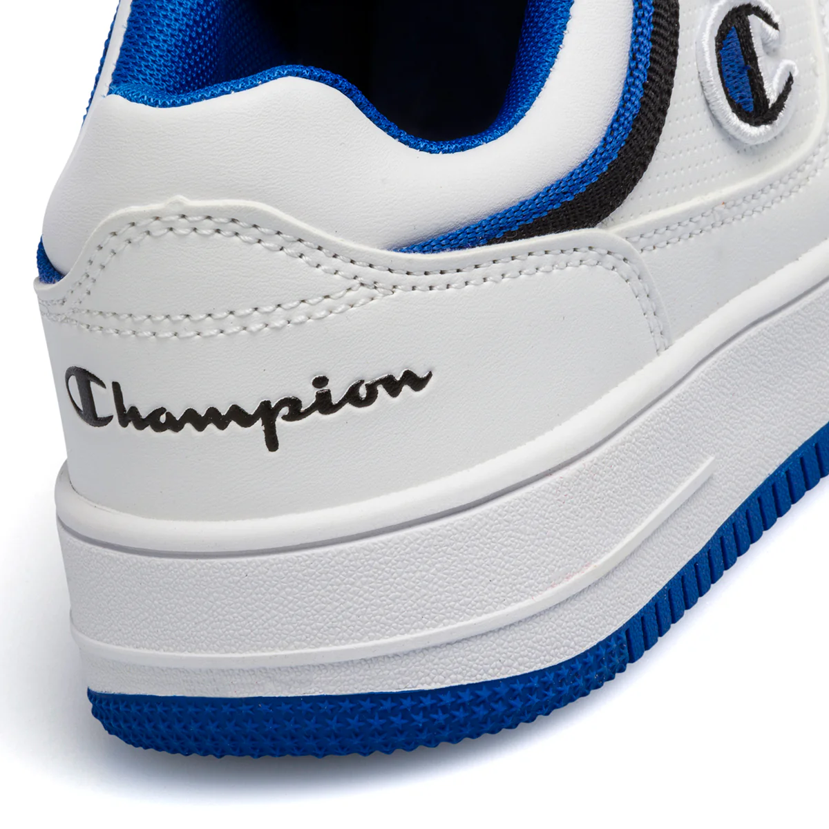 Sneakers bianche da bambino con logo laterale Champion Rebound Low B PS - Image 7