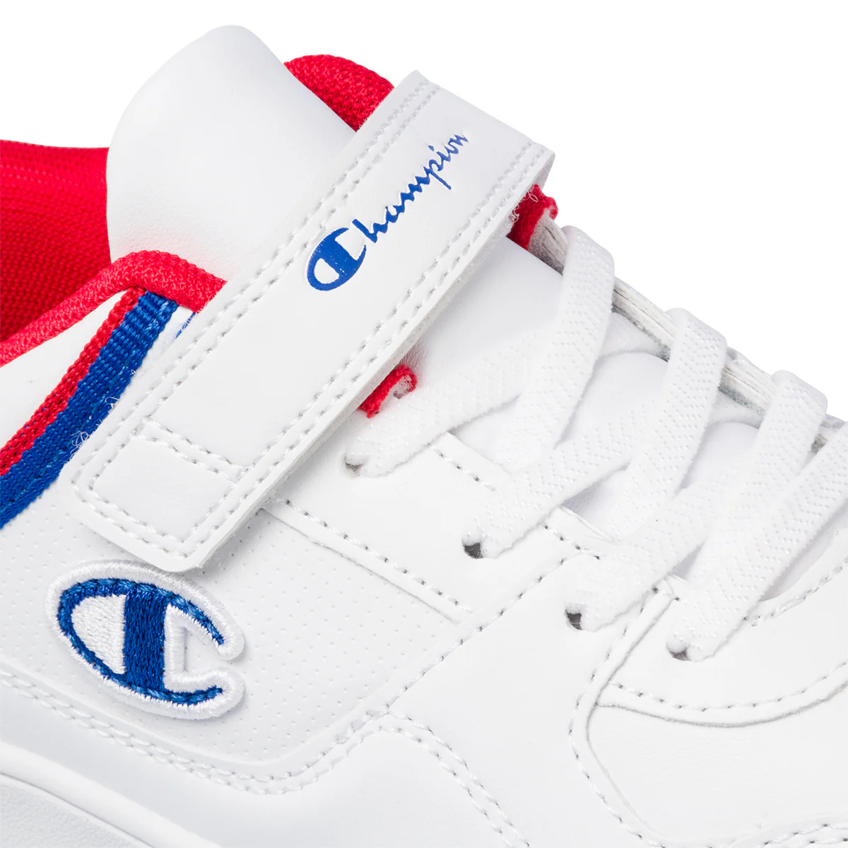 Sneakers bianche da bambino con logo laterale Champion Rebound Low B PS - Image 13