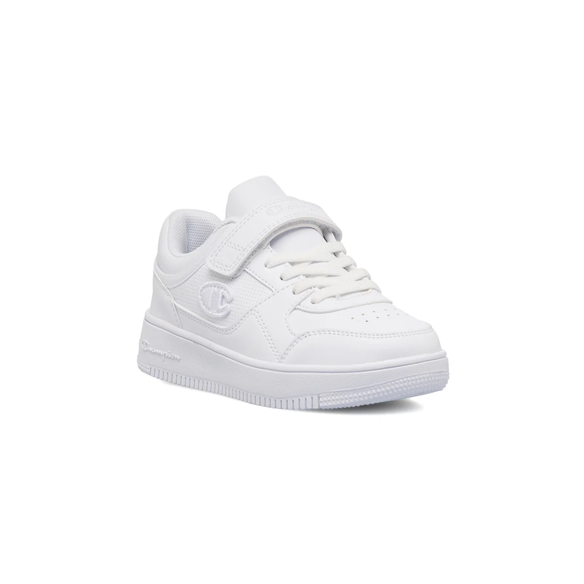 Sneakers bianche da bambino con logo laterale Champion Rebound Low B Ps - Image 2
