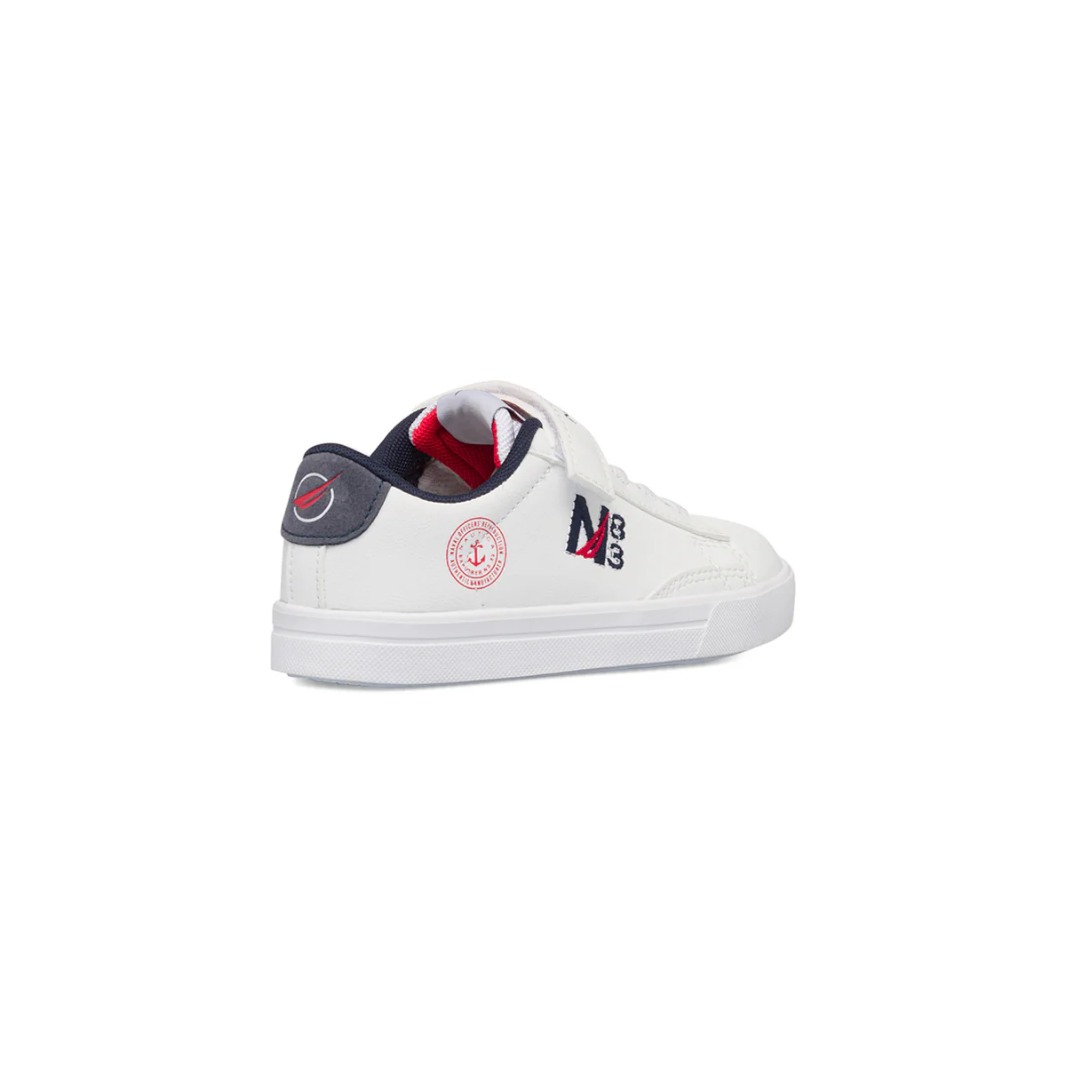 Sneakers bianche da bambino con logo laterale Nautica - Image 3