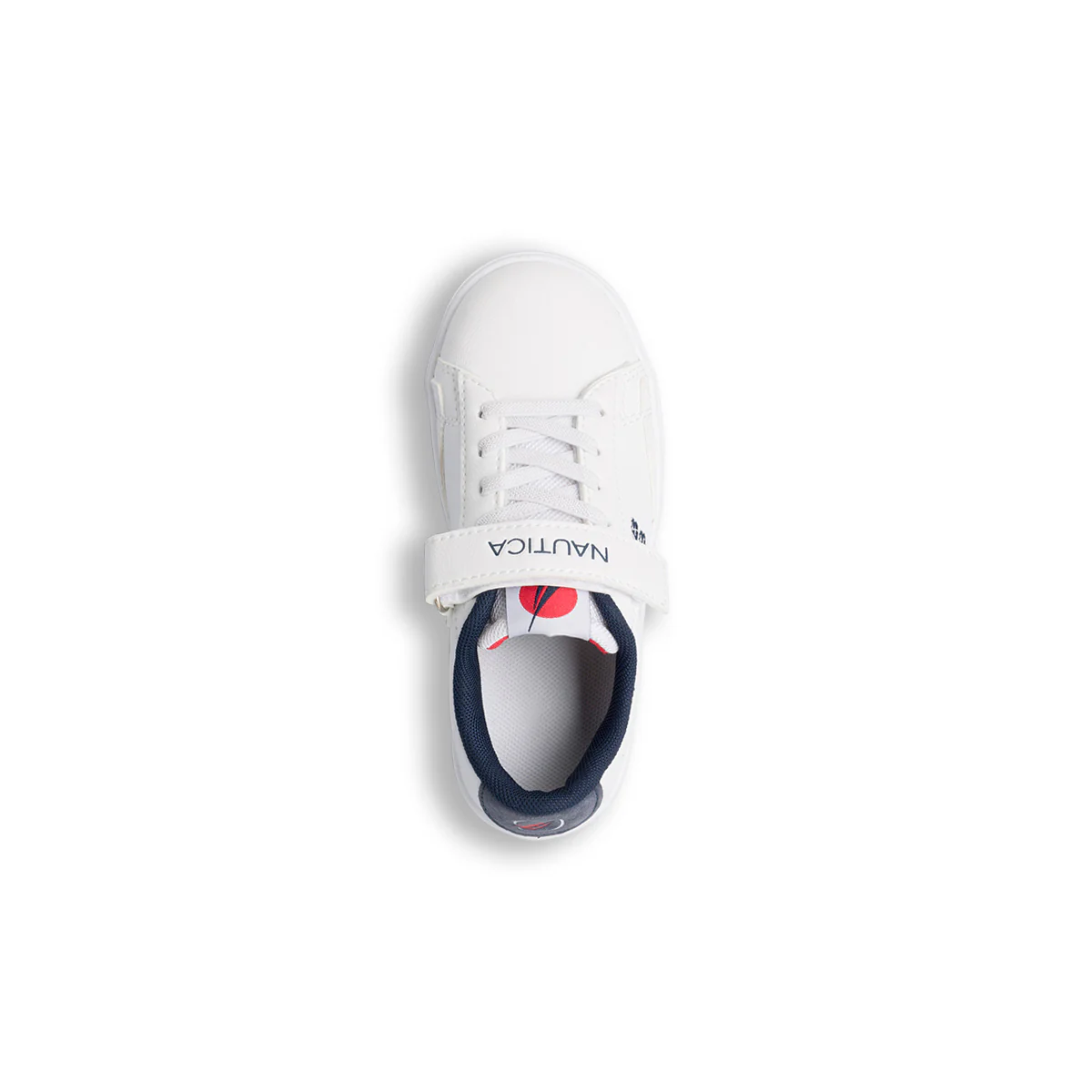 Sneakers bianche da bambino con logo laterale Nautica - Image 5