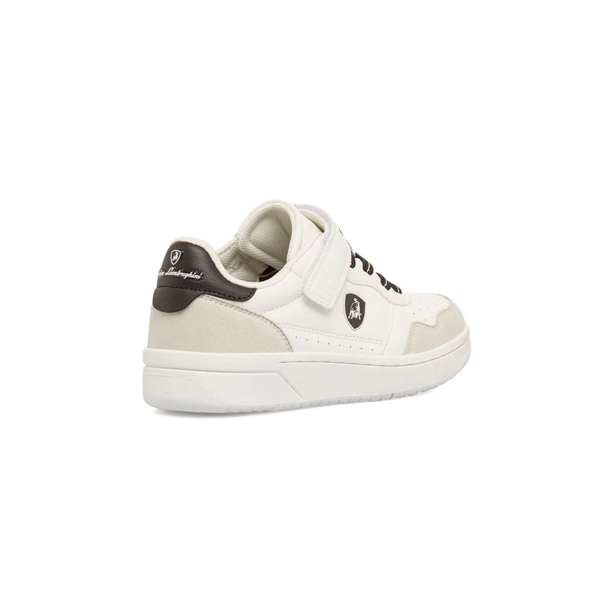 Sneakers bianche da bambino con logo laterale Tonino Lamborghini - Image 3