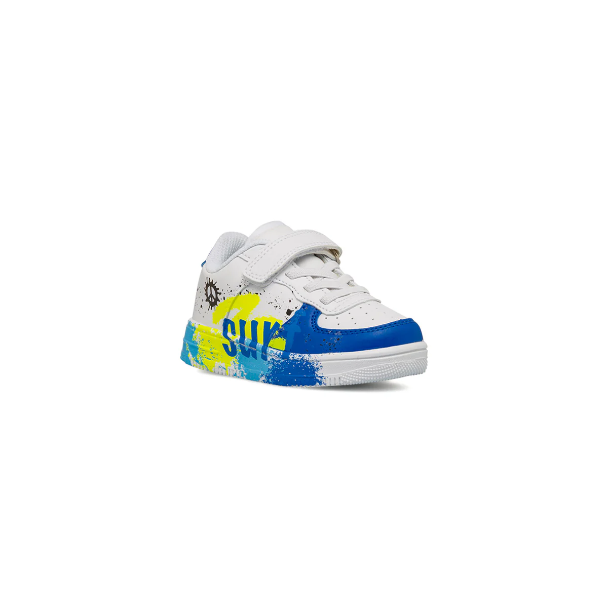 Sneakers bianche da Bambino con schizzi di colore Space Boy - Image 2