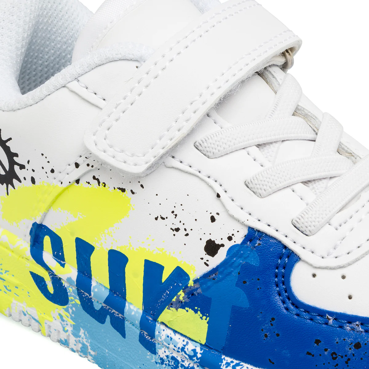Sneakers bianche da Bambino con schizzi di colore Space Boy - Image 5