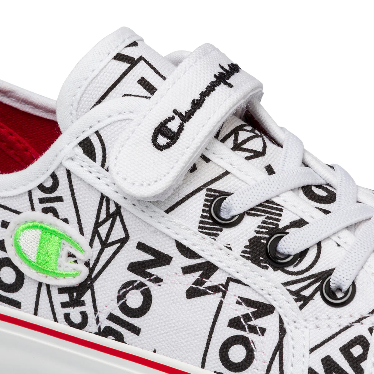 Sneakers bianche da bambino con stampa a contrasto Champion Skid Low B Ps - Image 13