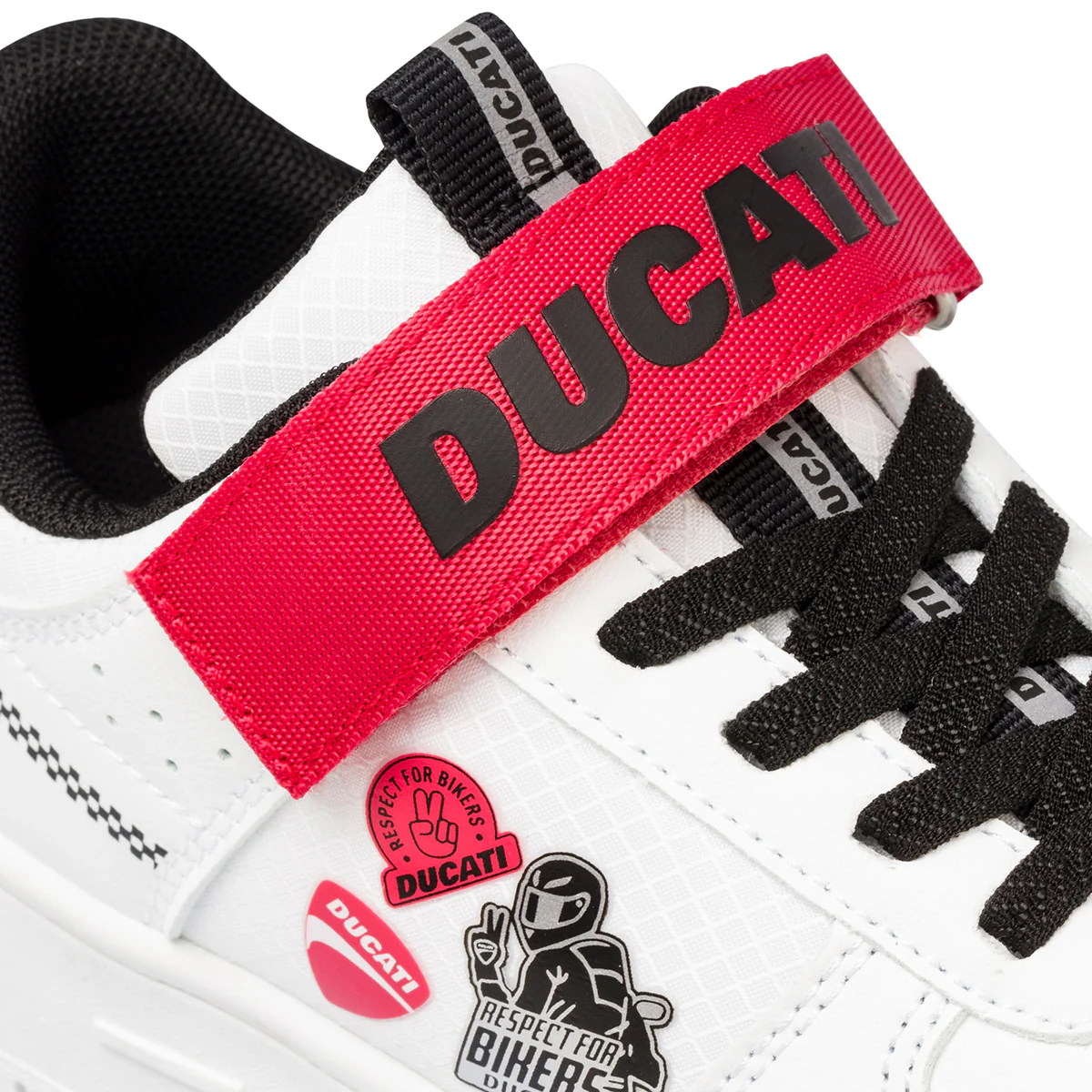 Sneakers bianche da bambino con stampa e logo laterale Ducati Bargellino 2 PS - Image 5