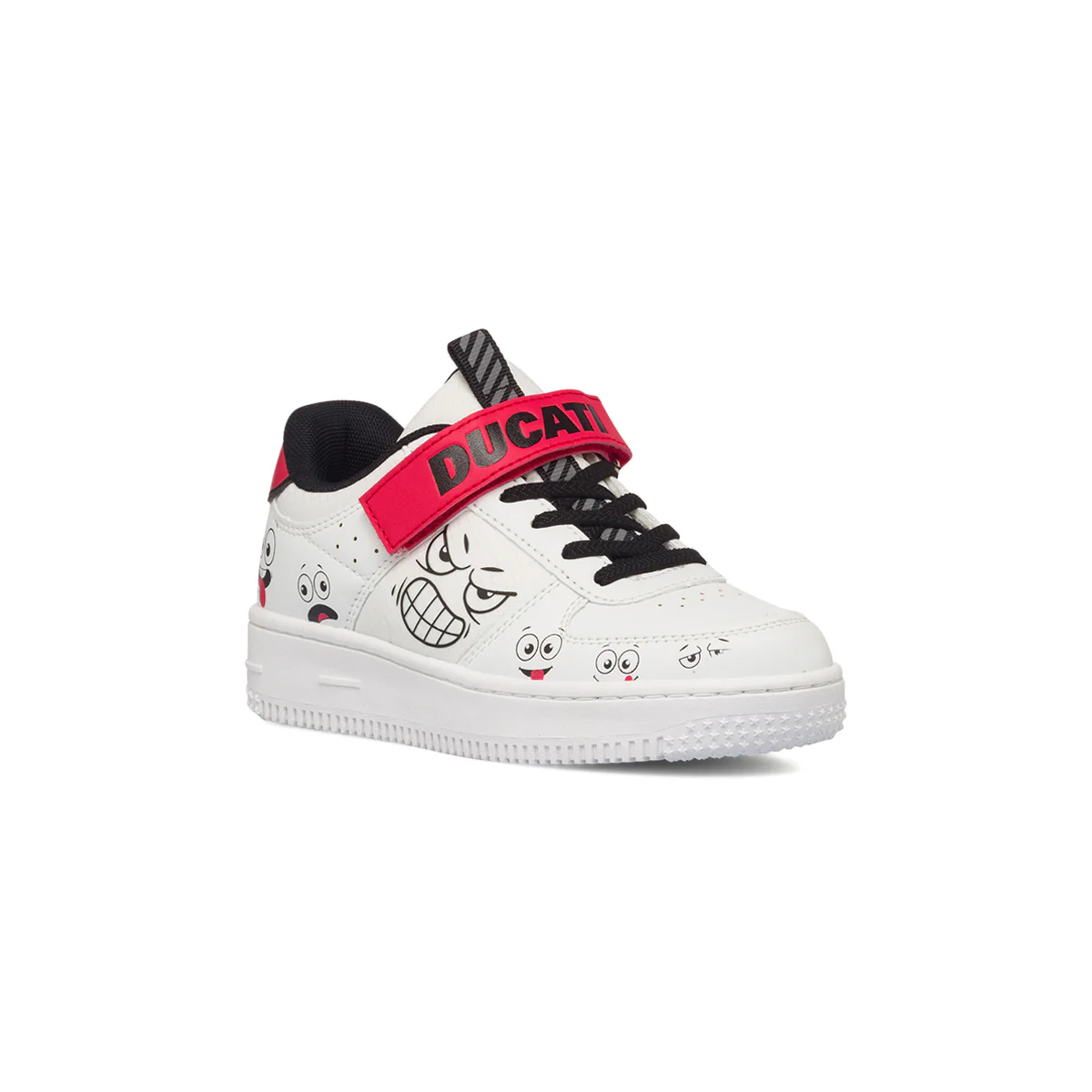 Sneakers bianche da bambino con stampa laterale Ducati Bargellino PS - Image 2