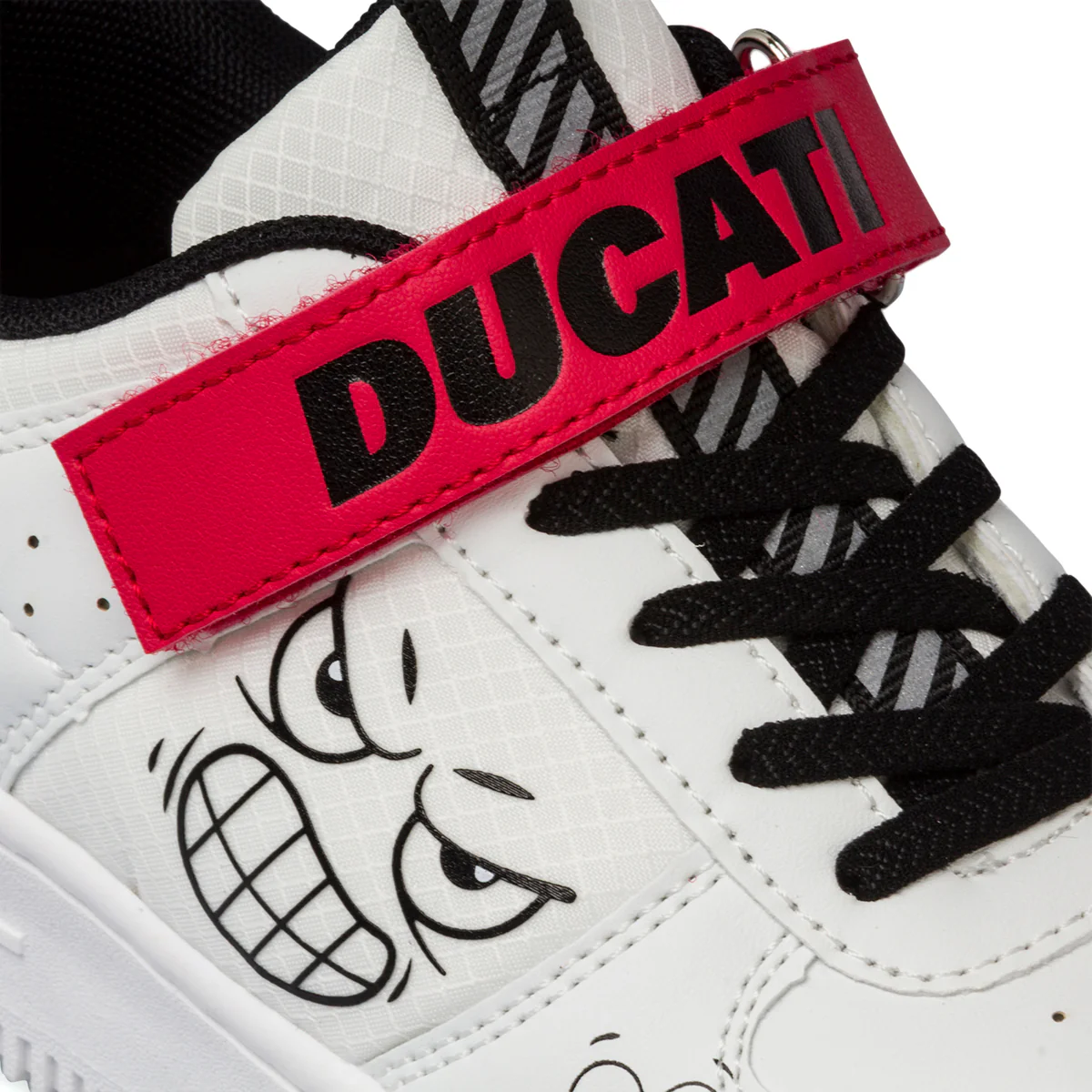 Sneakers bianche da bambino con stampa laterale Ducati Bargellino PS - Image 6