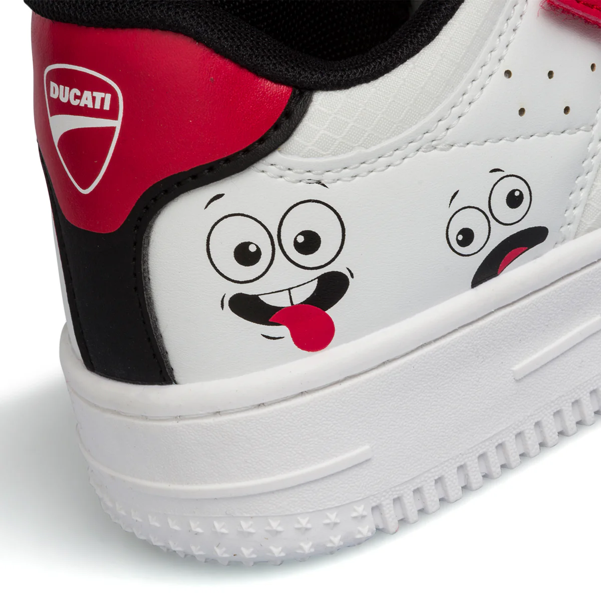 Sneakers bianche da bambino con stampa laterale Ducati Bargellino PS - Image 7