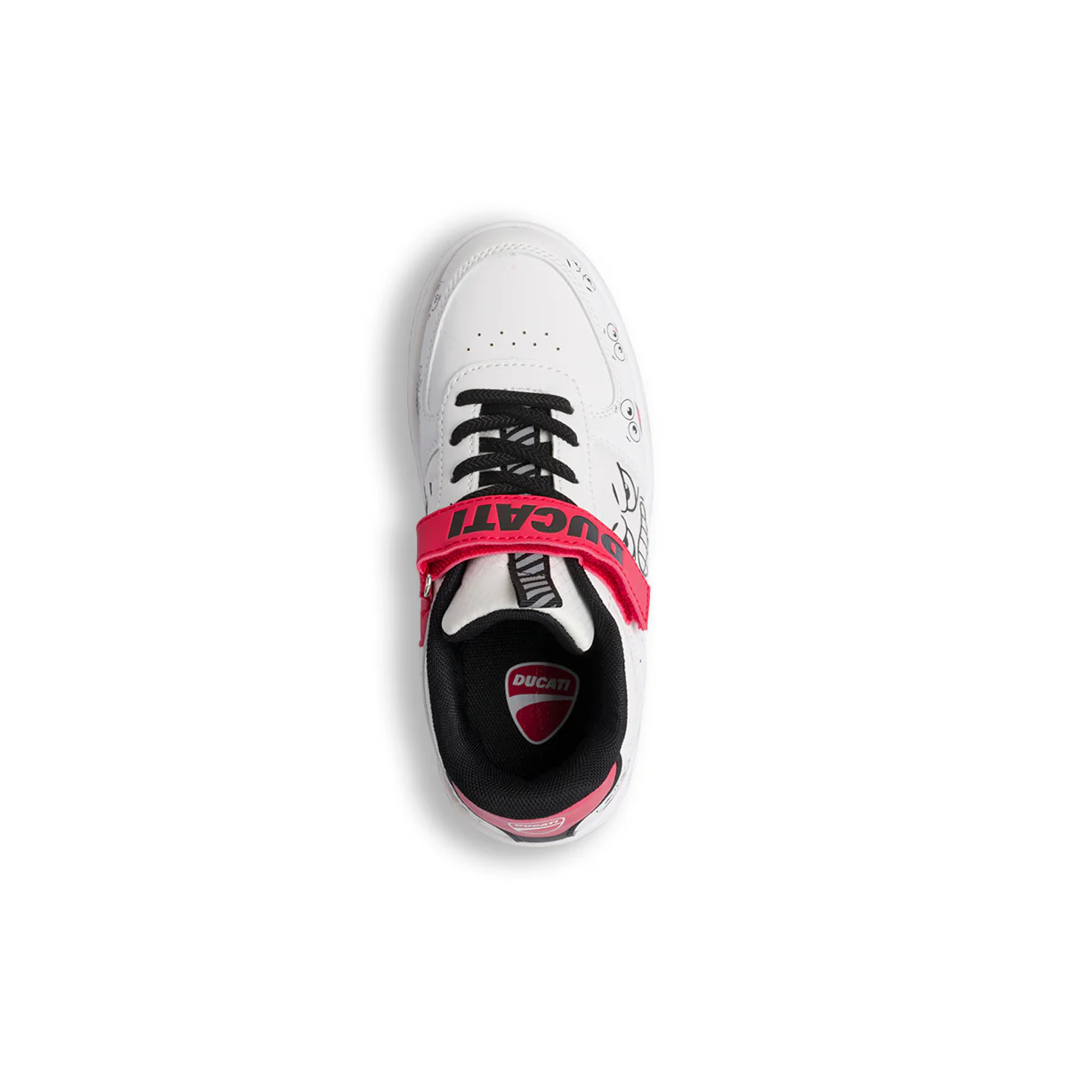 Sneakers bianche da bambino con stampa laterale Ducati Bargellino PS - Image 8