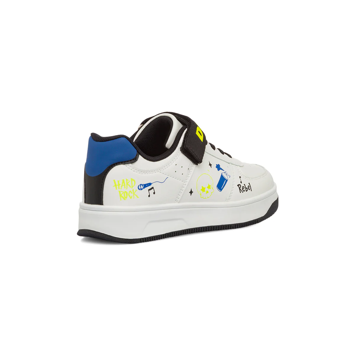 Sneakers bianche da bambino con stampe e logo sul velcro Ducati Bargellino X4 Ps - Image 3