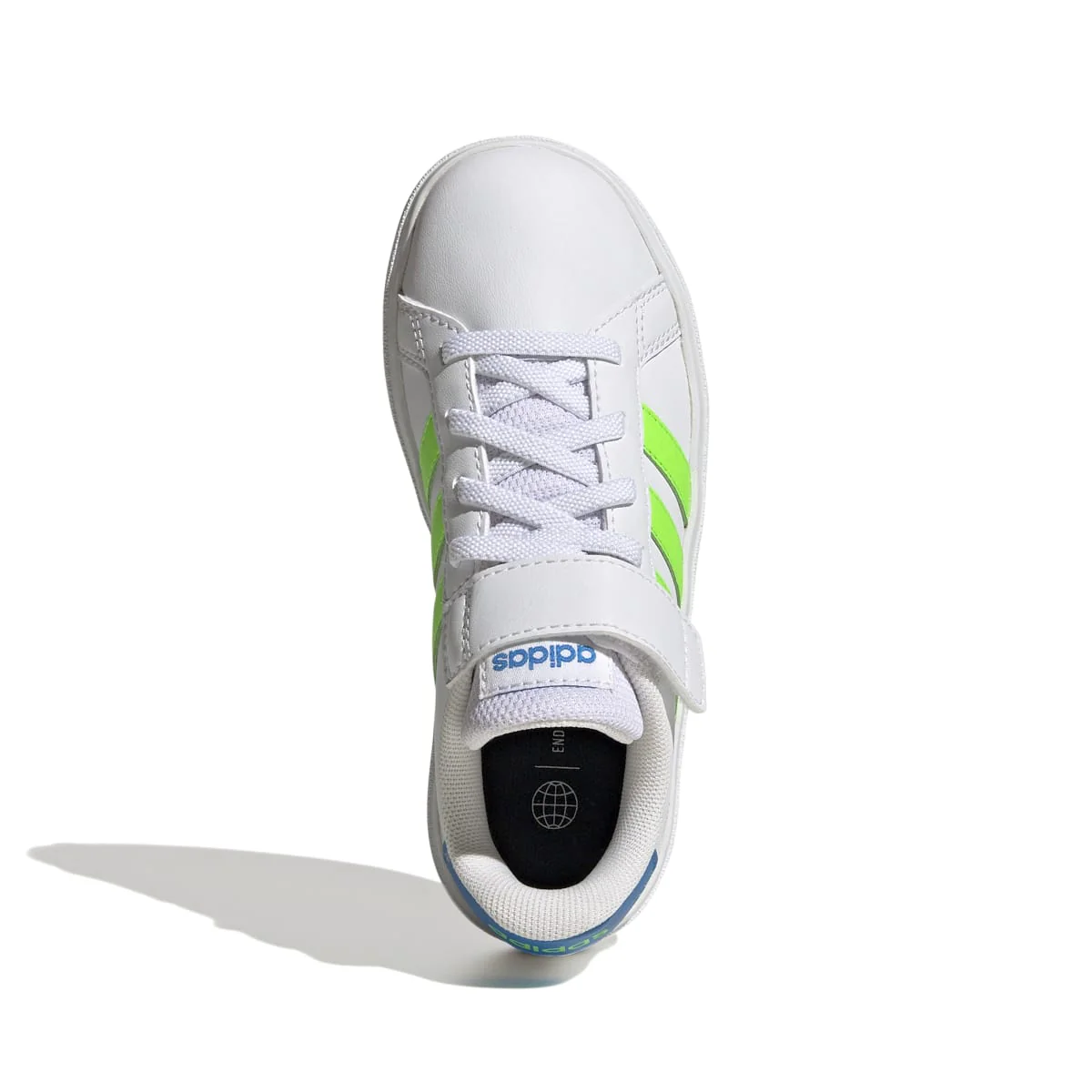 Sneakers bianche da bambino con strisce a contrasto adidas Grand Court 2.0 El K - Image 2
