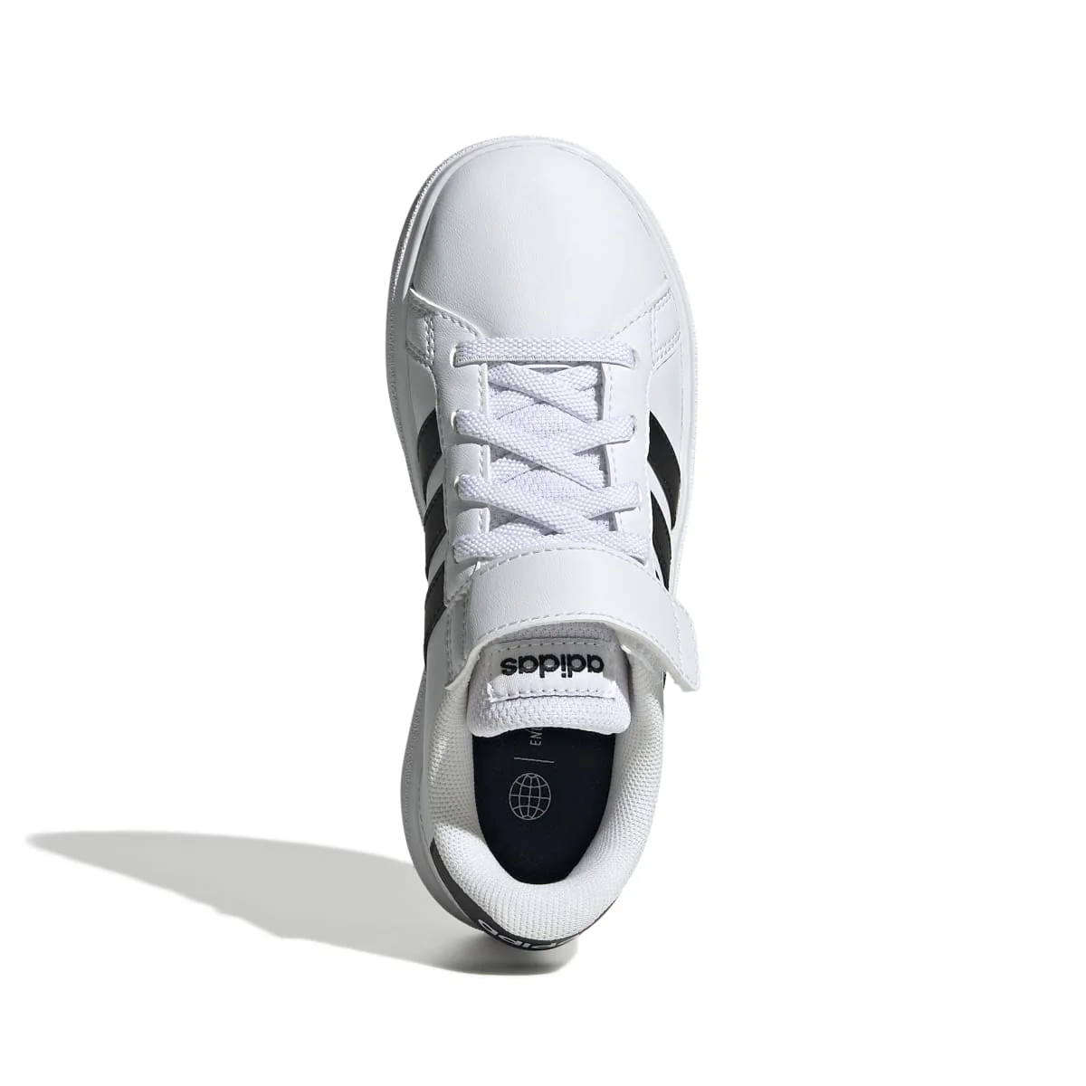 Sneakers bianche da bambino con strisce a contrasto adidas Grand Court 2.0 El K - Image 2
