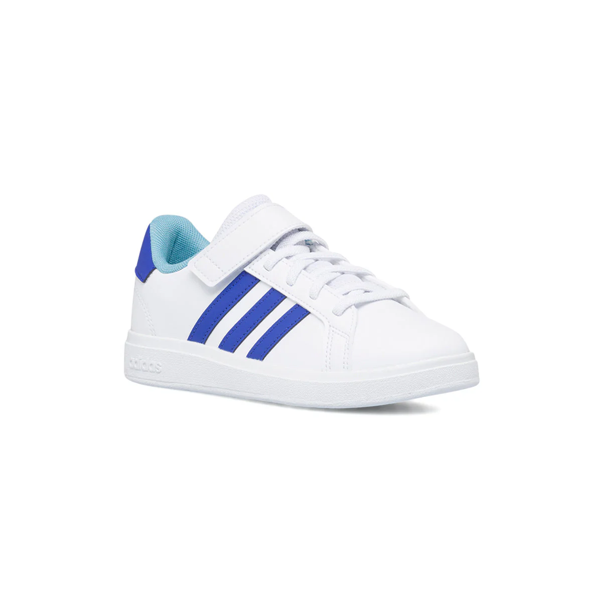 Sneakers bianche da bambino con strisce a contrasto adidas Grand Court 2.0 El K - Image 2