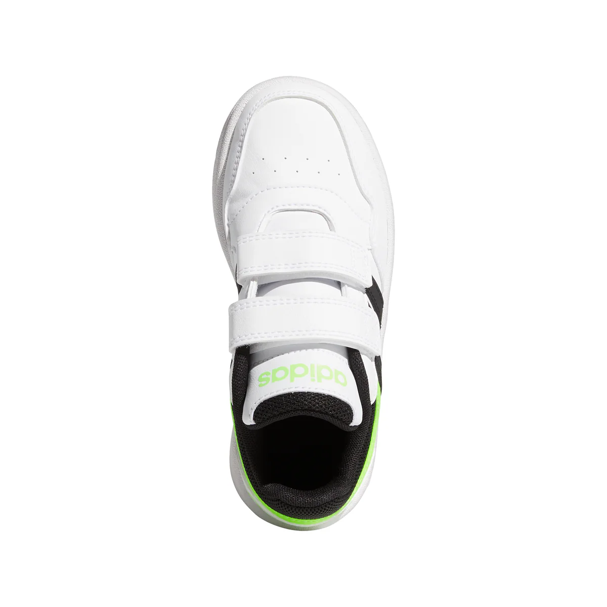 Sneakers bianche da bambino con strisce a contrasto adidas Hoops 3.0 - Image 4