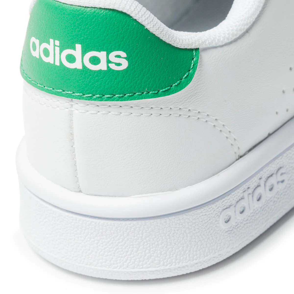Sneakers bianche da bambino con strisce traforate adidas Advantage C - Image 7