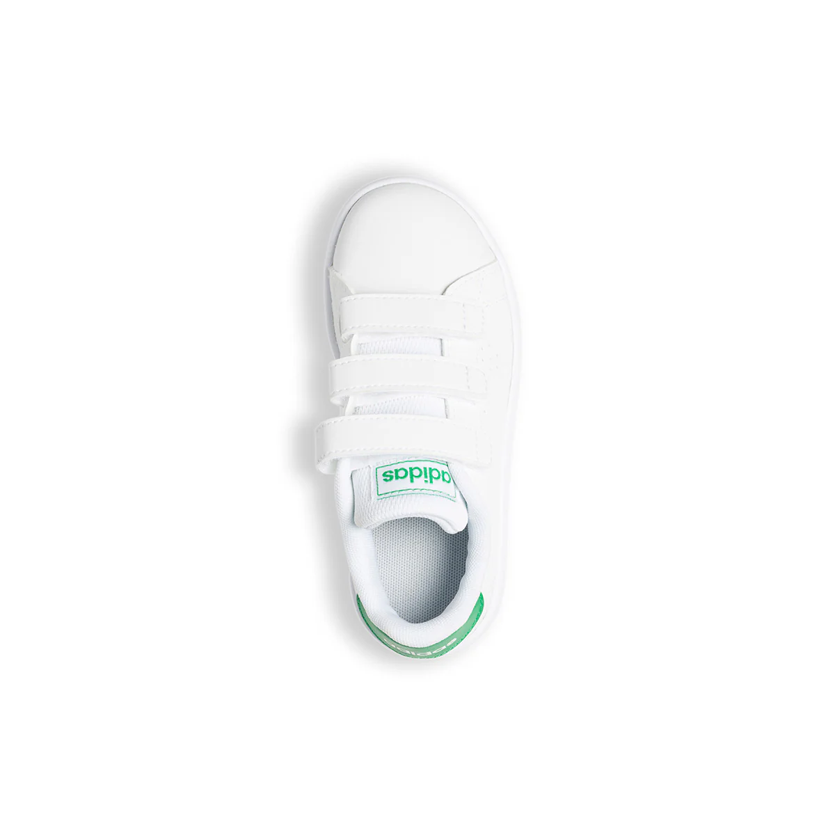 Sneakers bianche da bambino con strisce traforate adidas Advantage C - Image 8