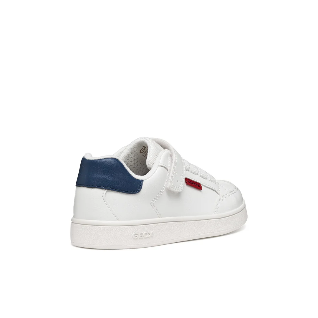Sneakers bianche da Bambino con suola traspirante e strappo Geox - Image 4