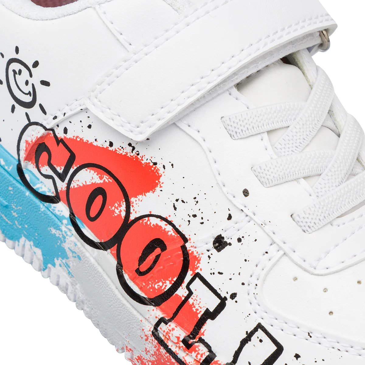 Sneakers Bianche da Bambino e Ragazzo con stampa Space Boy - Image 3