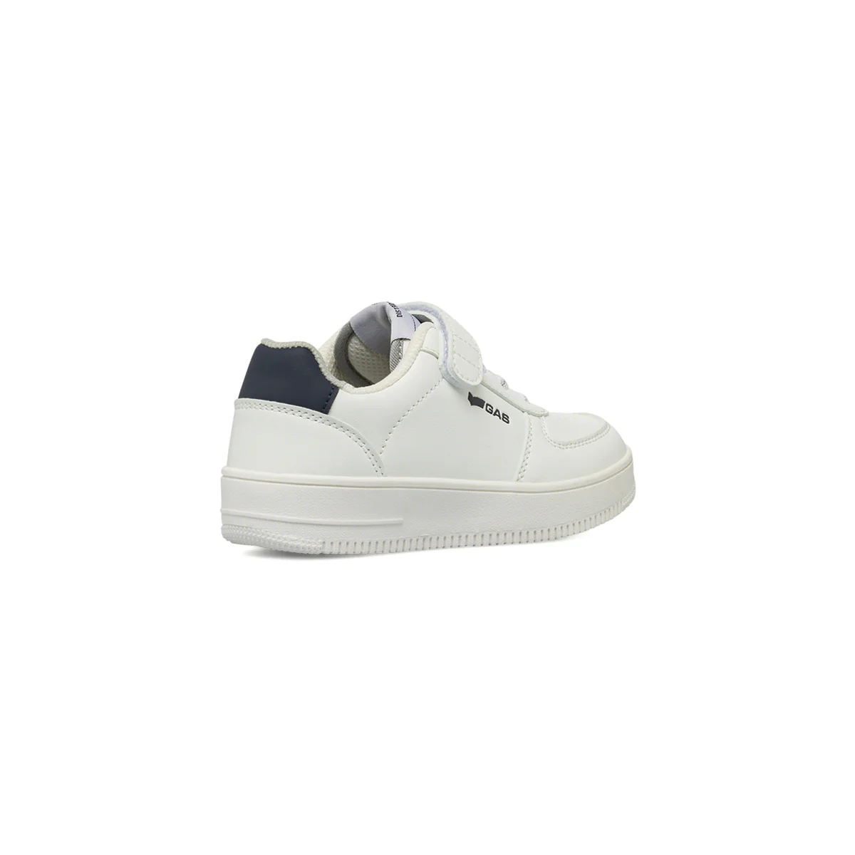 Sneakers bianche da bambino Gas con chiusura in velcro e lacci elastici - Image 3