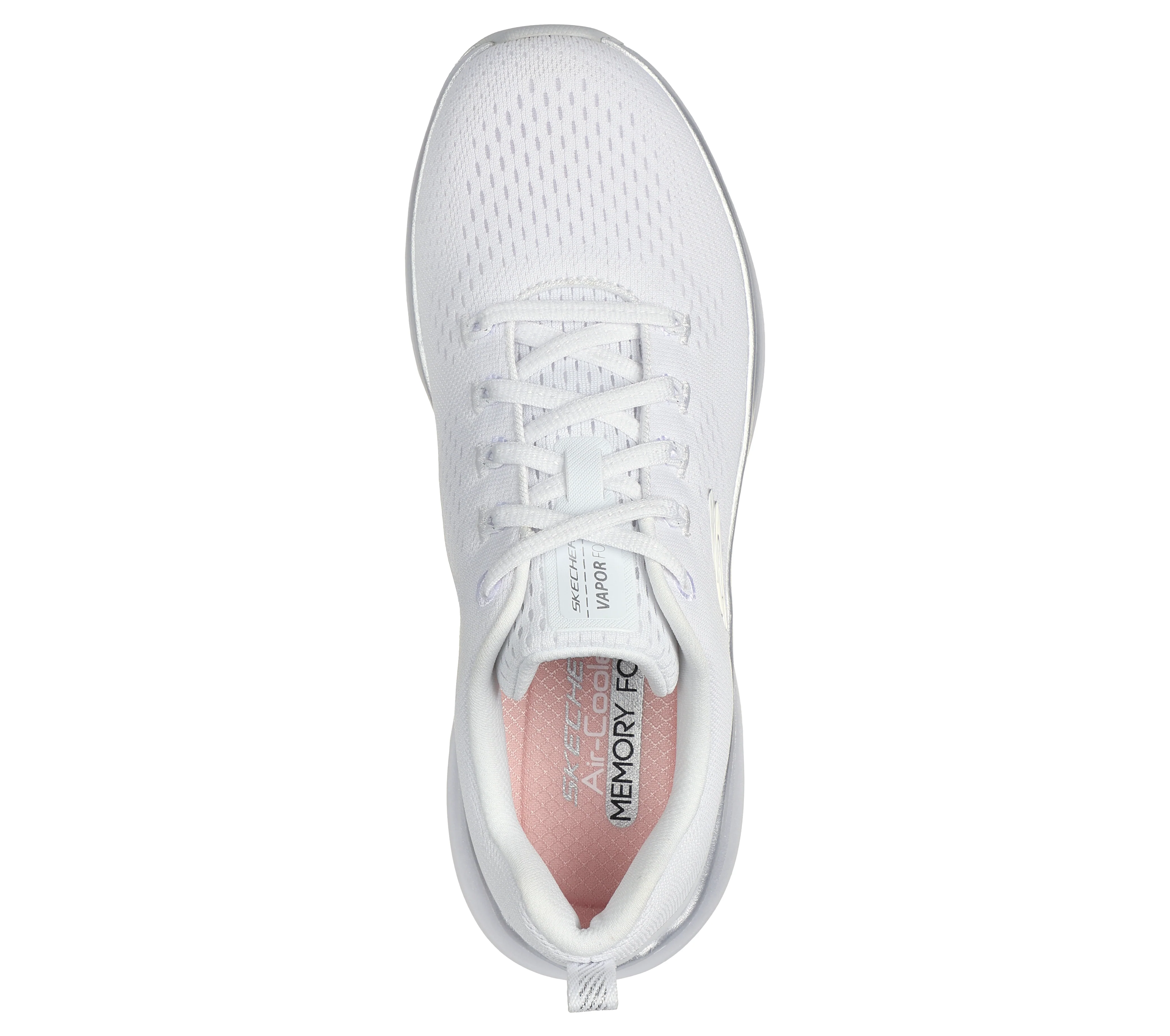Sneakers bianche da donna con ammortizzazione Vapor Foam ultraleggera Skechers Midnight Glimmer - Image 3