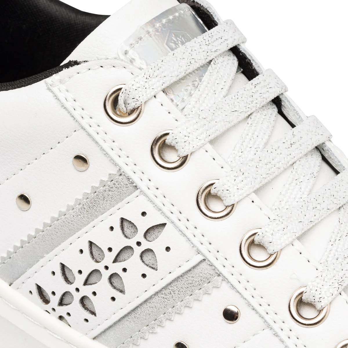 Sneakers bianche da donna con borchiette Lumberjack Evril - Image 6