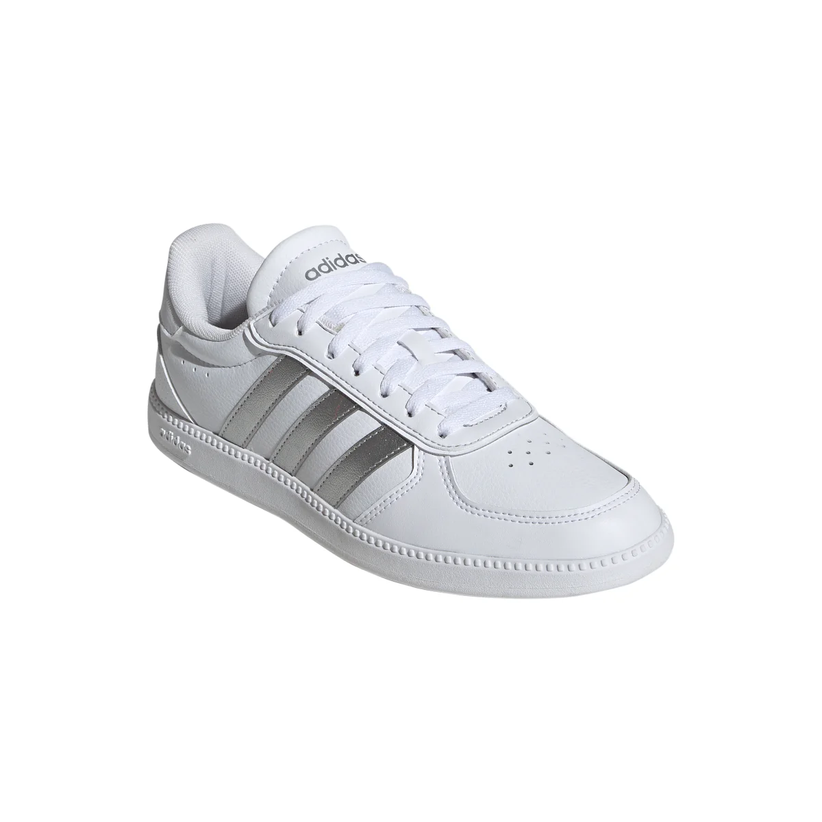 Sneakers bianche da Donna con dettagli argento adidas BREAKNET SLEEK - Image 3